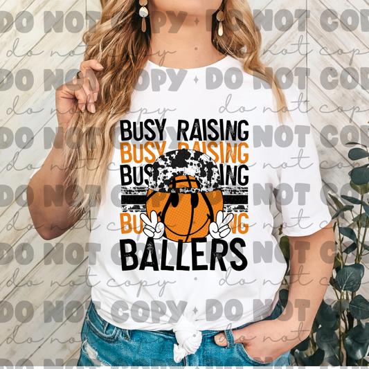 Busy raising ballers basketball shirt