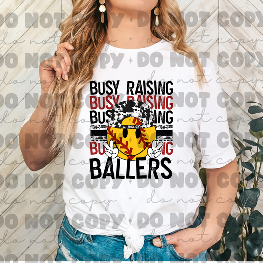Busy raising ballers softball shirt