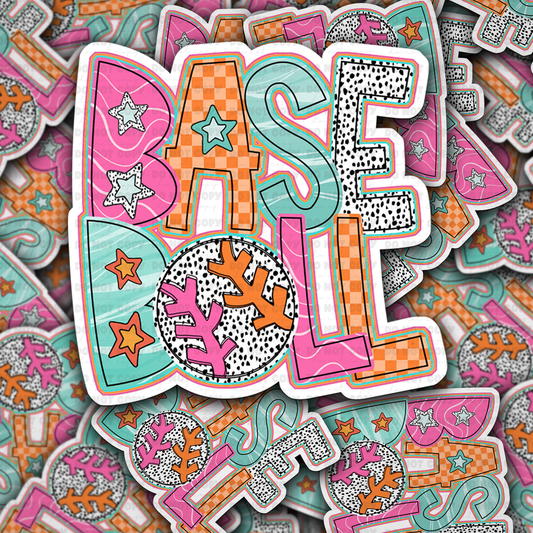 Baseball sticker