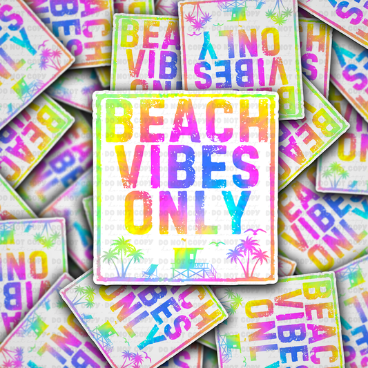 beach vibes only sticker