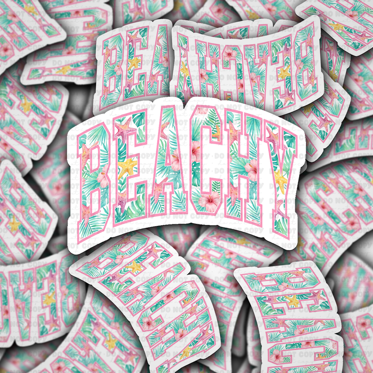 Beachy sticker