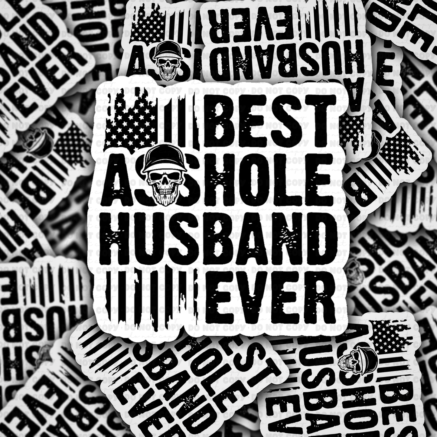 Best asshole husband sticker