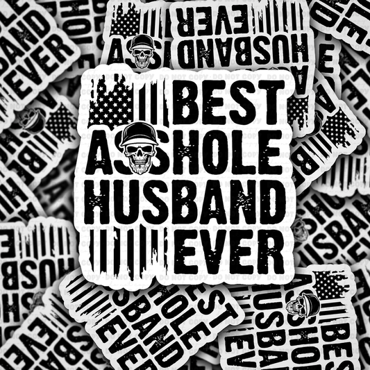 Best asshole husband sticker