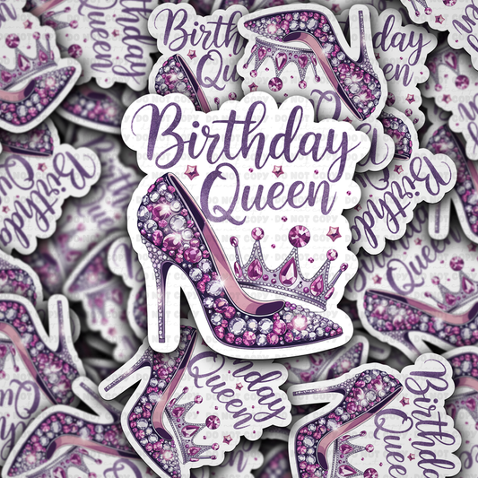 Birthday queen sticker