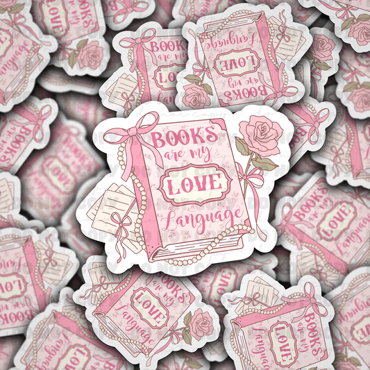 Books are my love language sticker