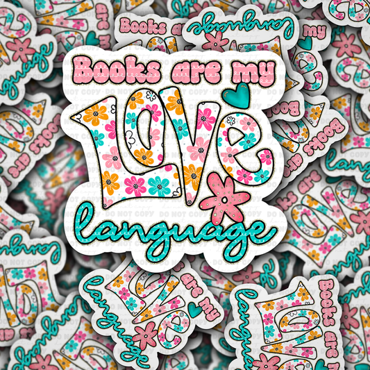 Books are my love language sticker