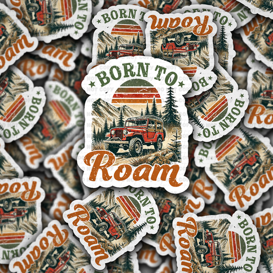 Born to roam sticker