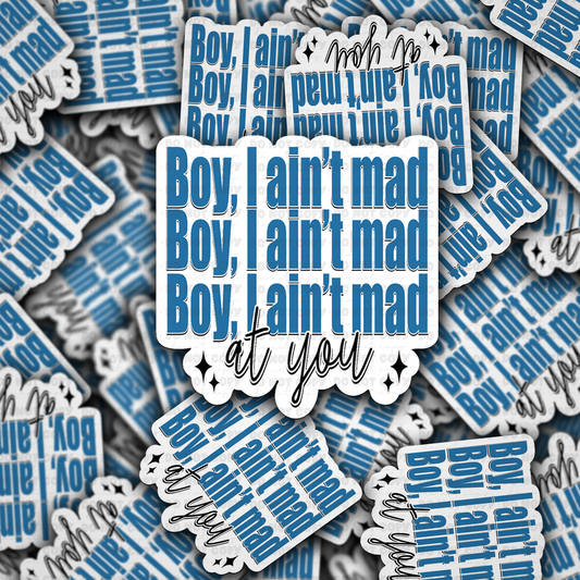 Boy i aint mad sticker