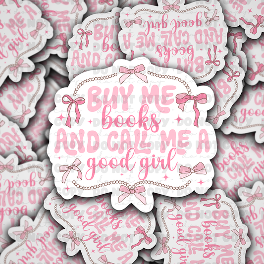 Buy me books sticker