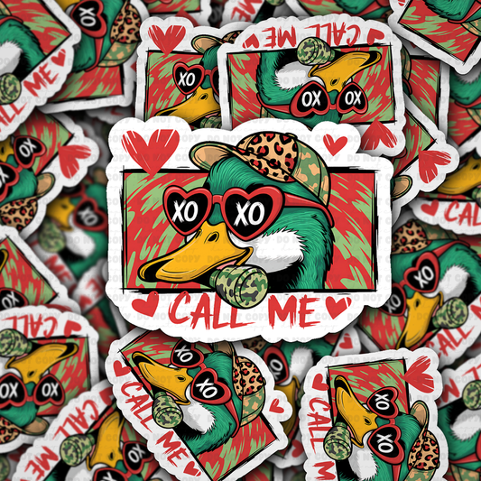 call me sticker