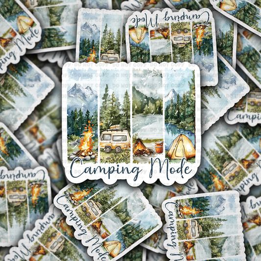 Camping mode  sticker