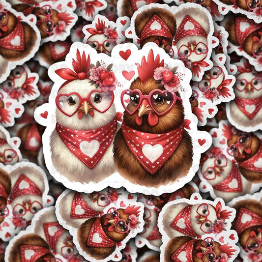 Chickens sticker