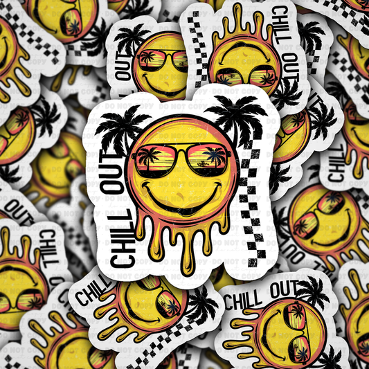 Chill out sticker