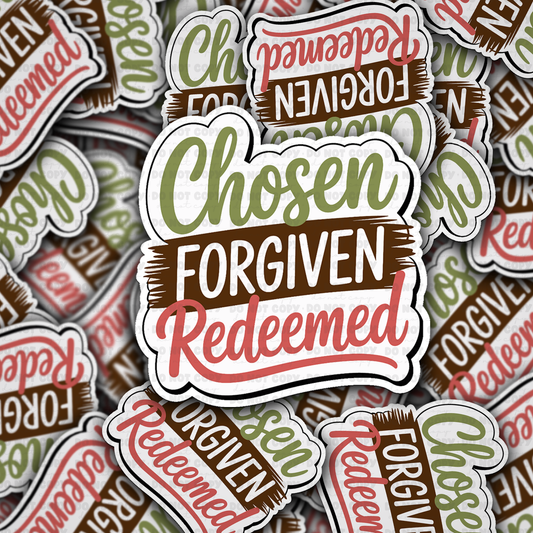 chosen forgiven sticker
