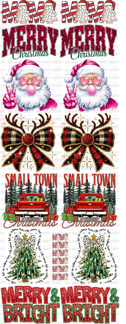 Christmas dtf gang sheet print