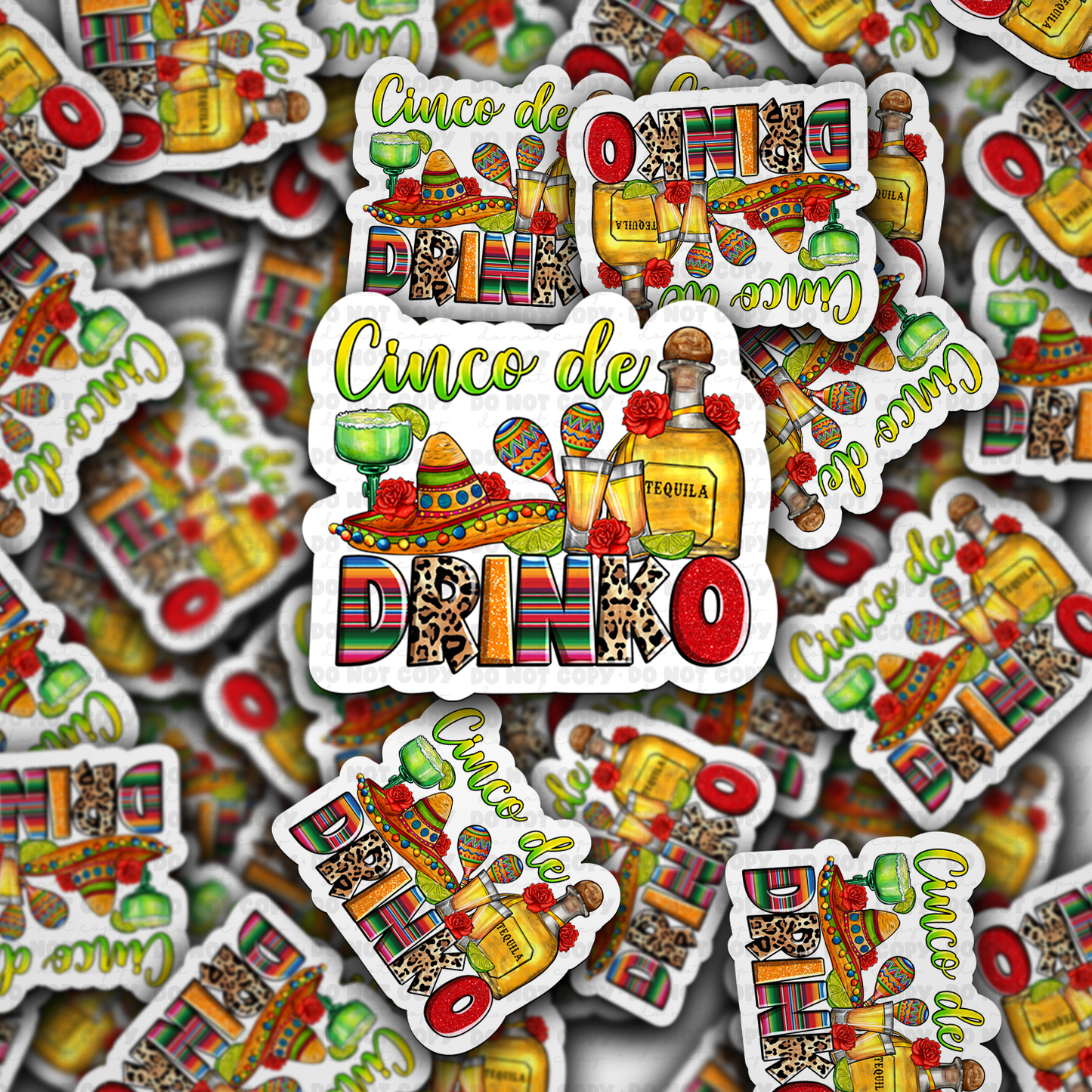 Cinco de drinko sticker
