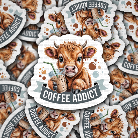 Coffee addict sticker
