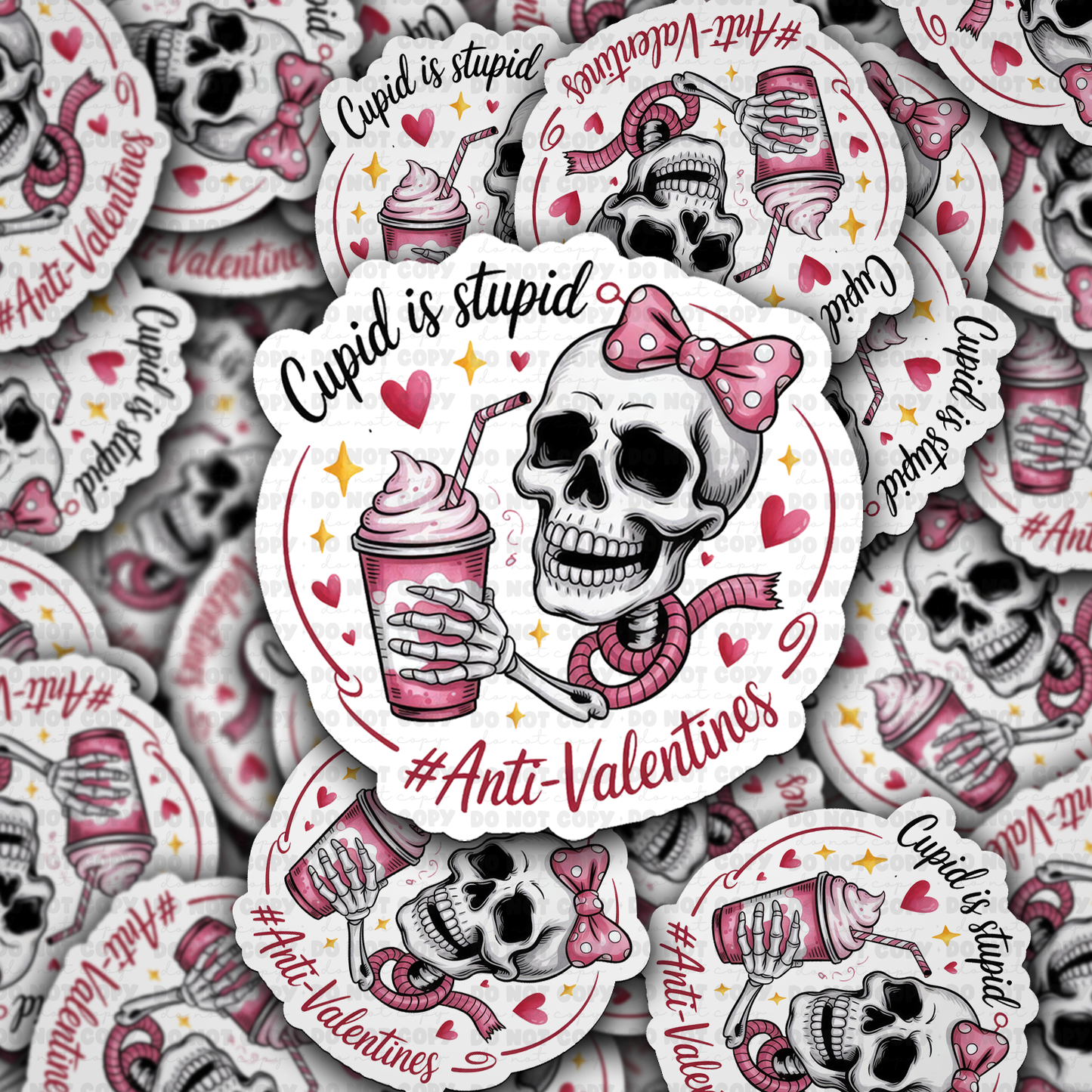 cupid is stupid sticker