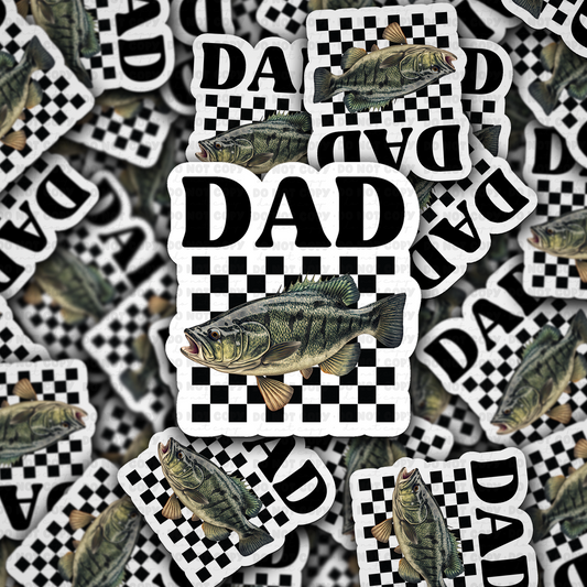 Dad fish sticker