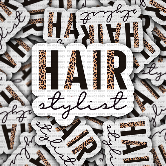 Hair stylist sticker