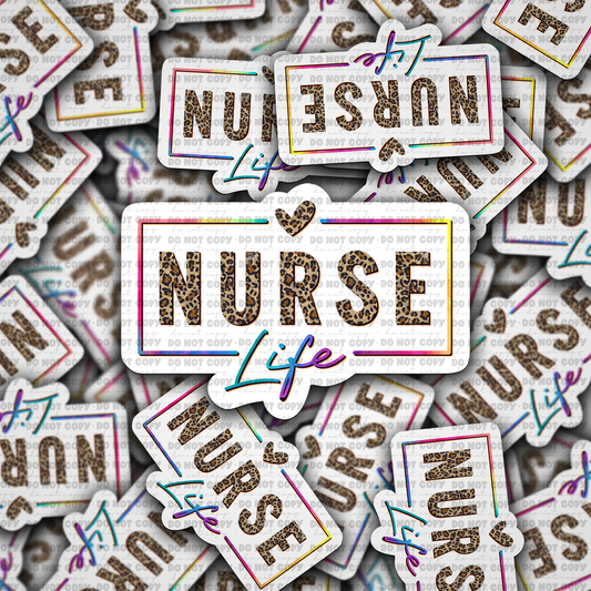 Nurse life sticker