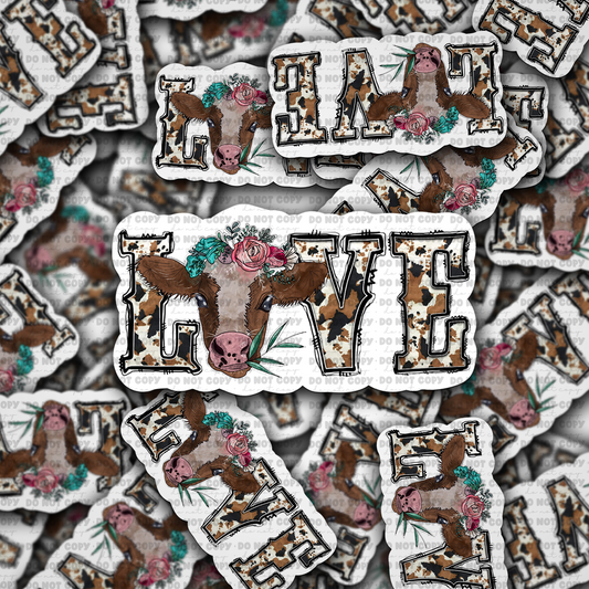 Love Cow sticker