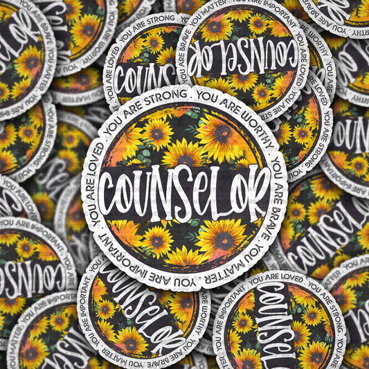 Counselor sticker