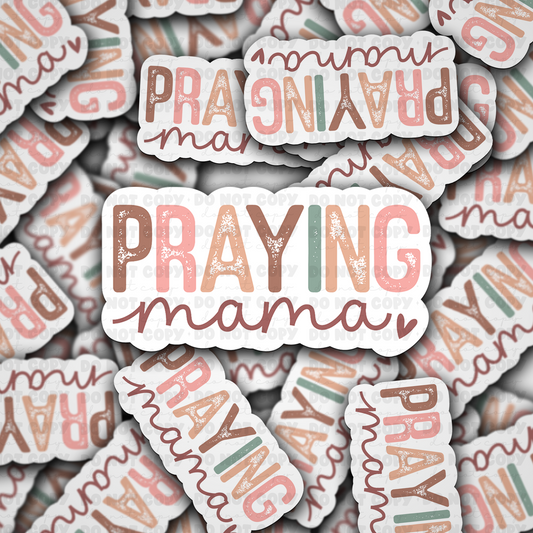 Praying mama sticker