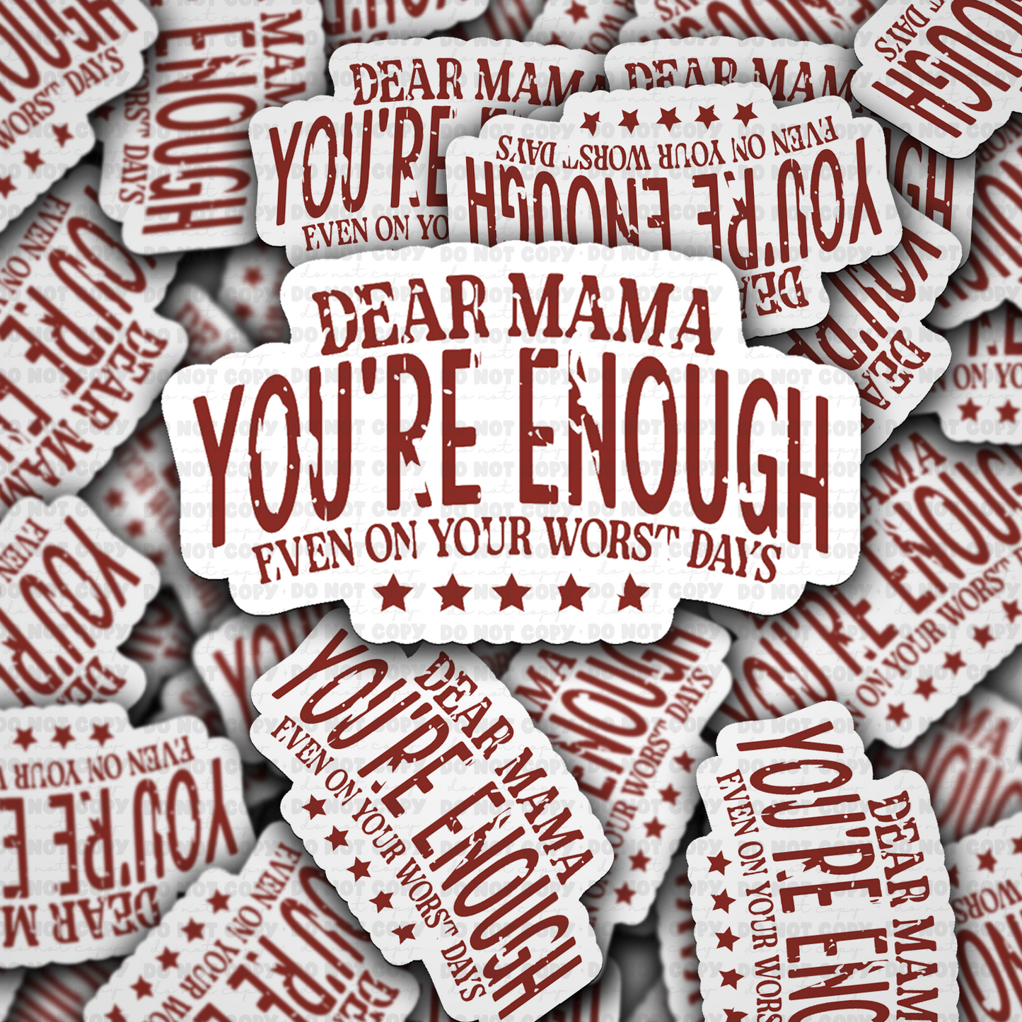 Dear mama sticker