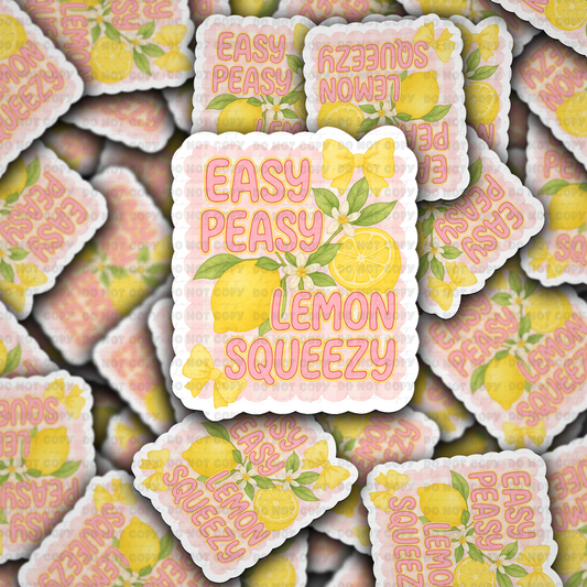 easy peasy lemon  sticker