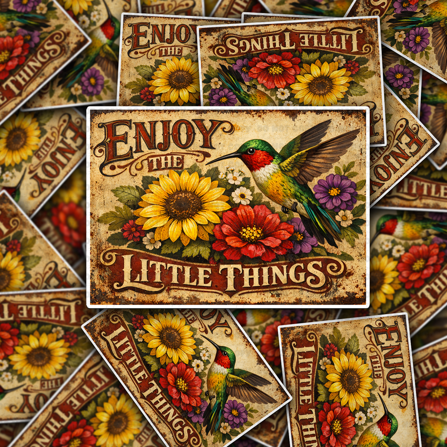 Enjoy the little things sticker