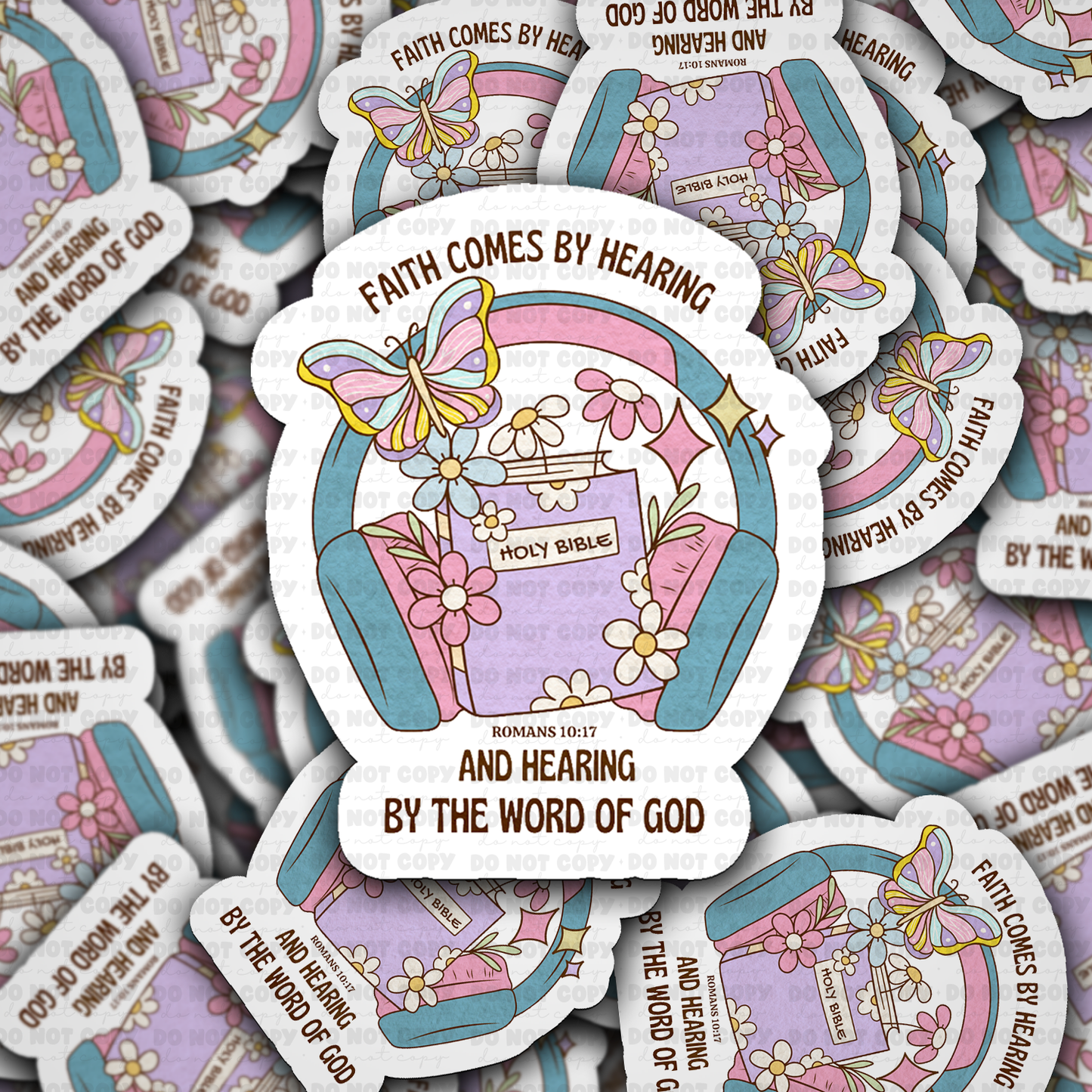 Faith comes by hearing sticker