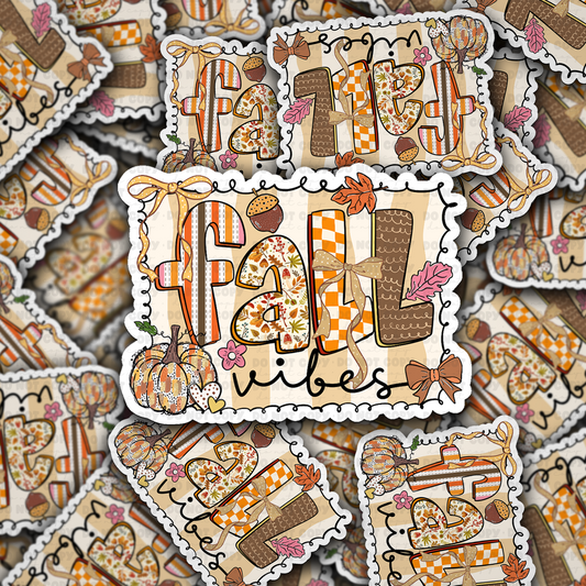 Fall vibes sticker