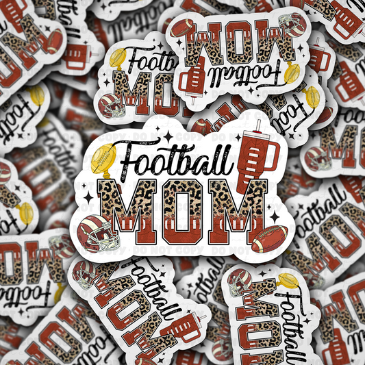Football mom sticker