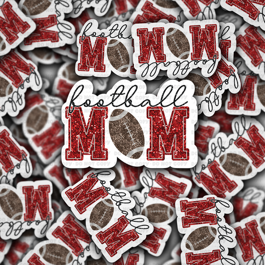Football mom sticker