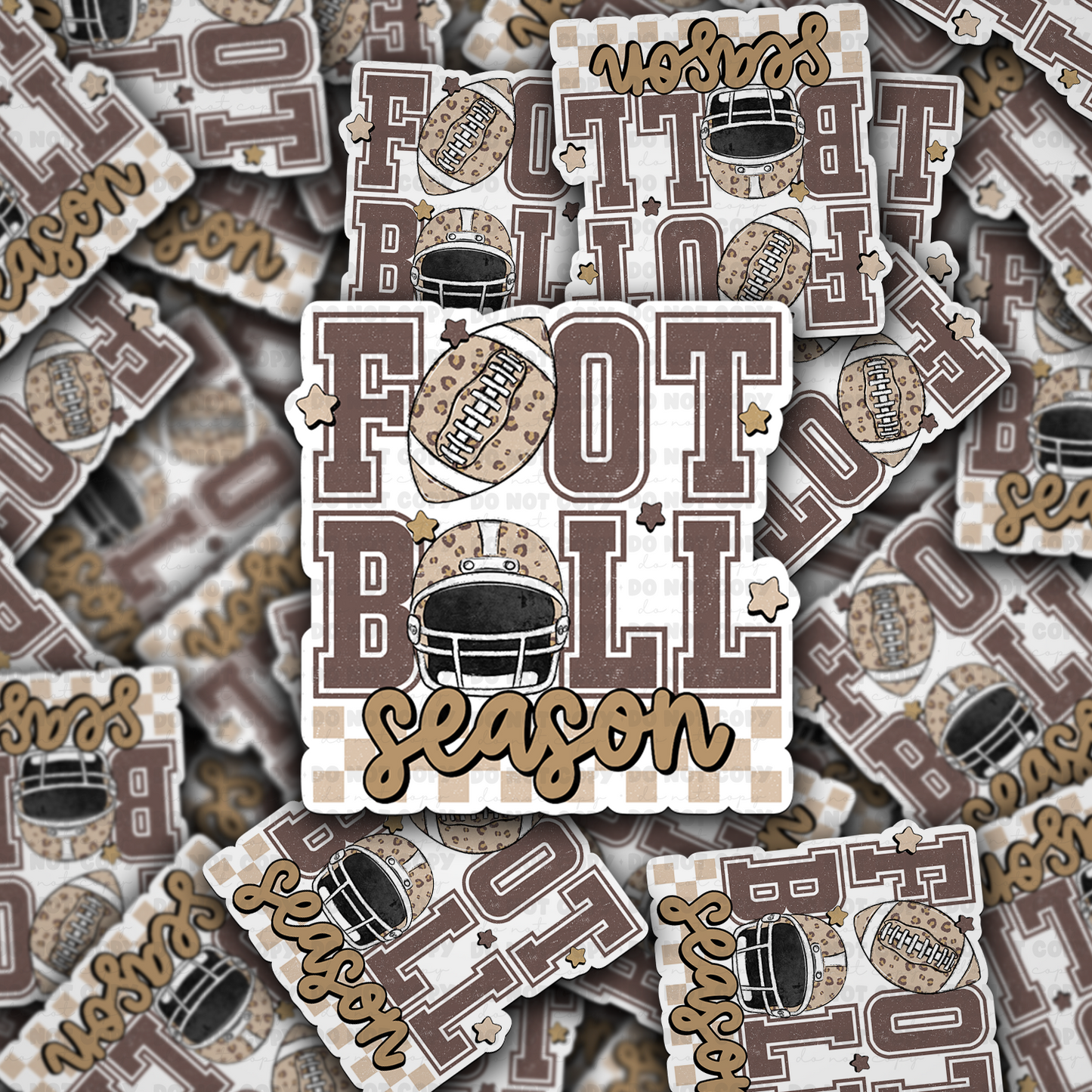 Football season sticker