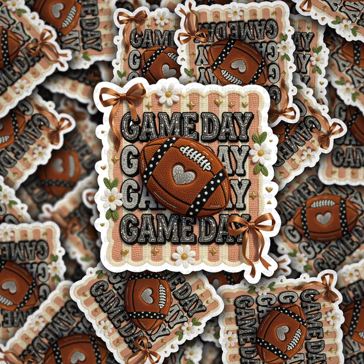 Gameday football sticker