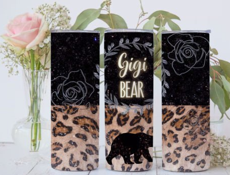 GiGi bear tumbler