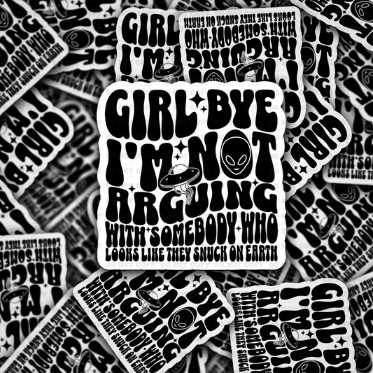 Girl bye sticker