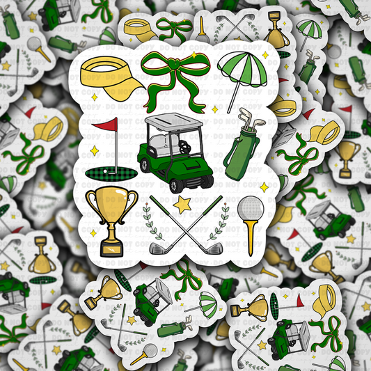 Golf set sticker