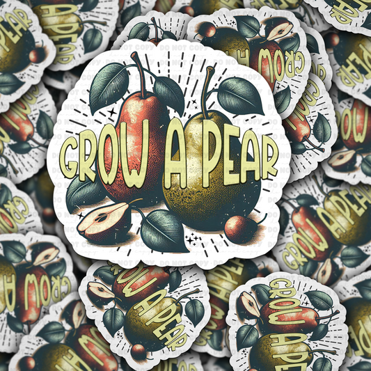 Grow a pear sticker