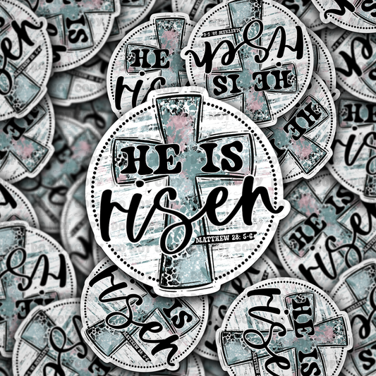 He is risen sticker