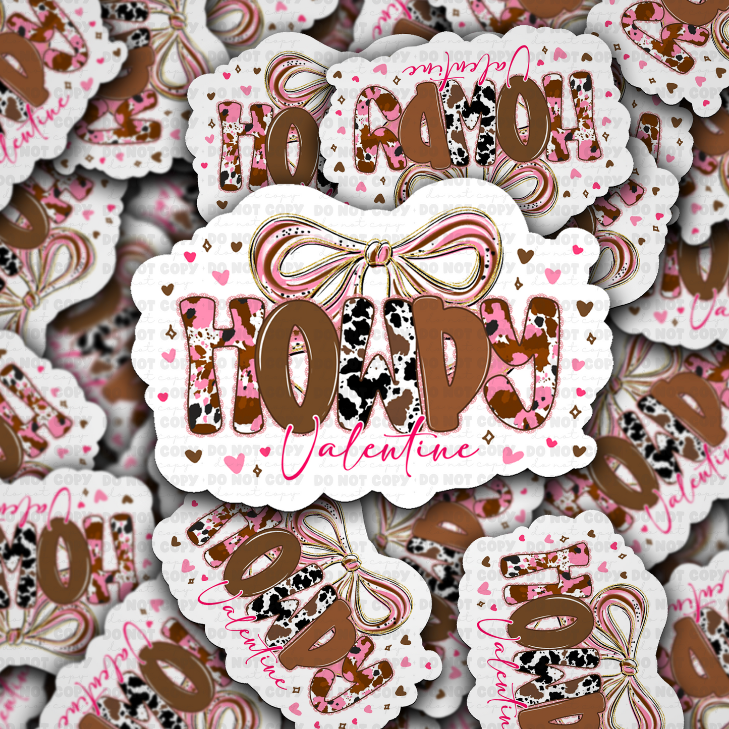 howdy valentine sticker