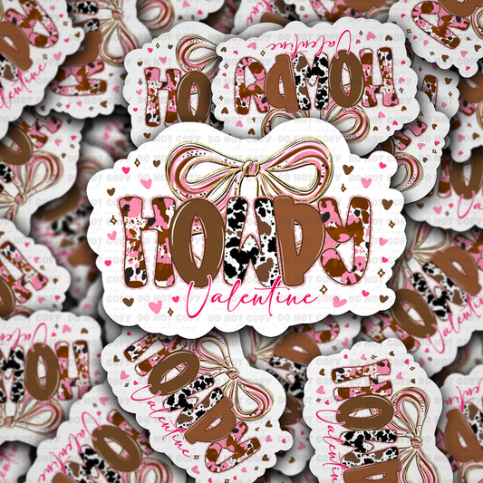 howdy valentine sticker