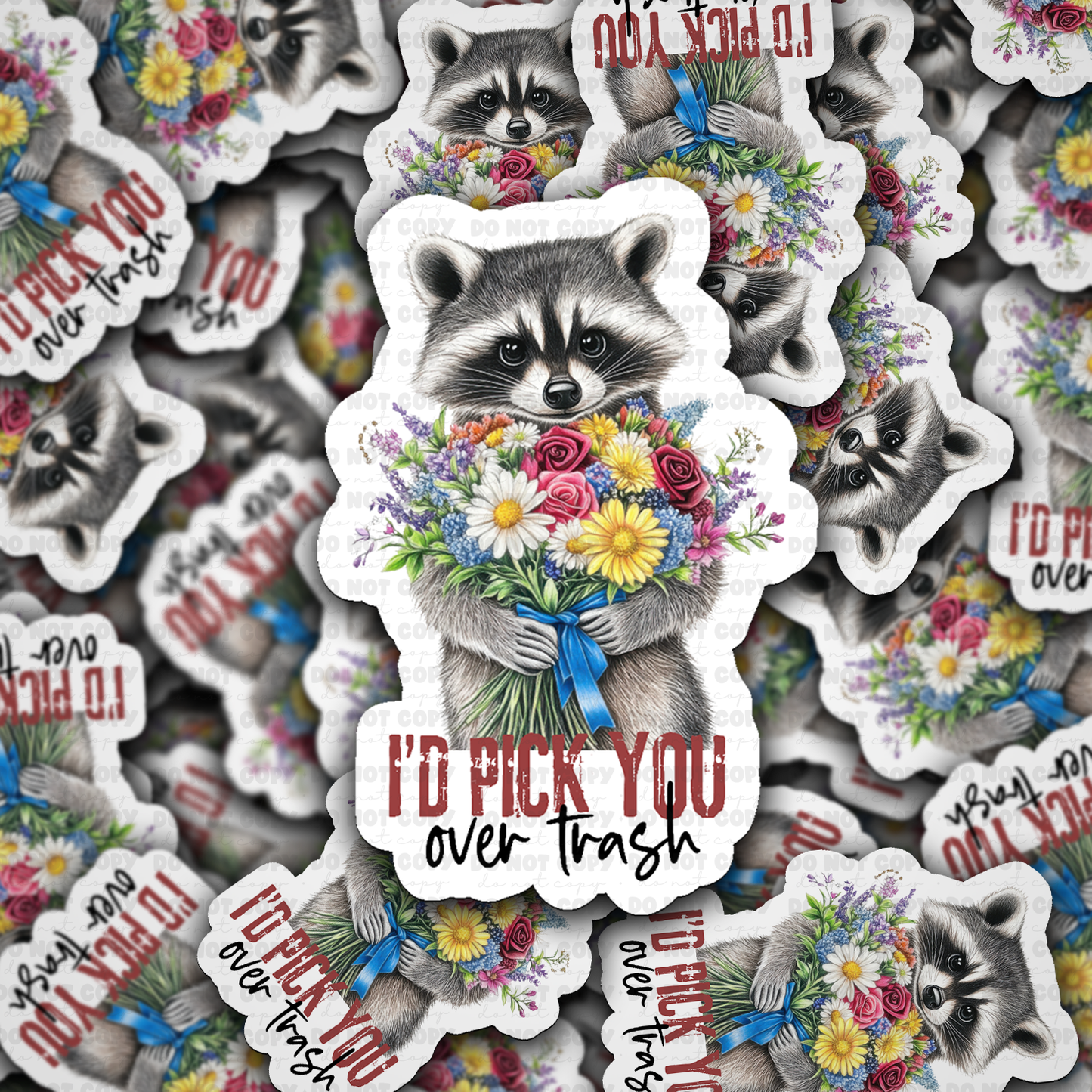 id pick you over trash  sticker