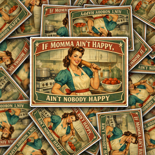 If momma aint happy sticker