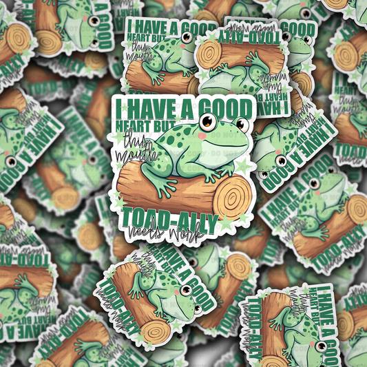 I have a good heart sticker