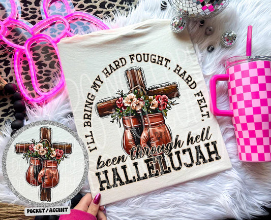 I'll bring my hard fought halleluiah shirt