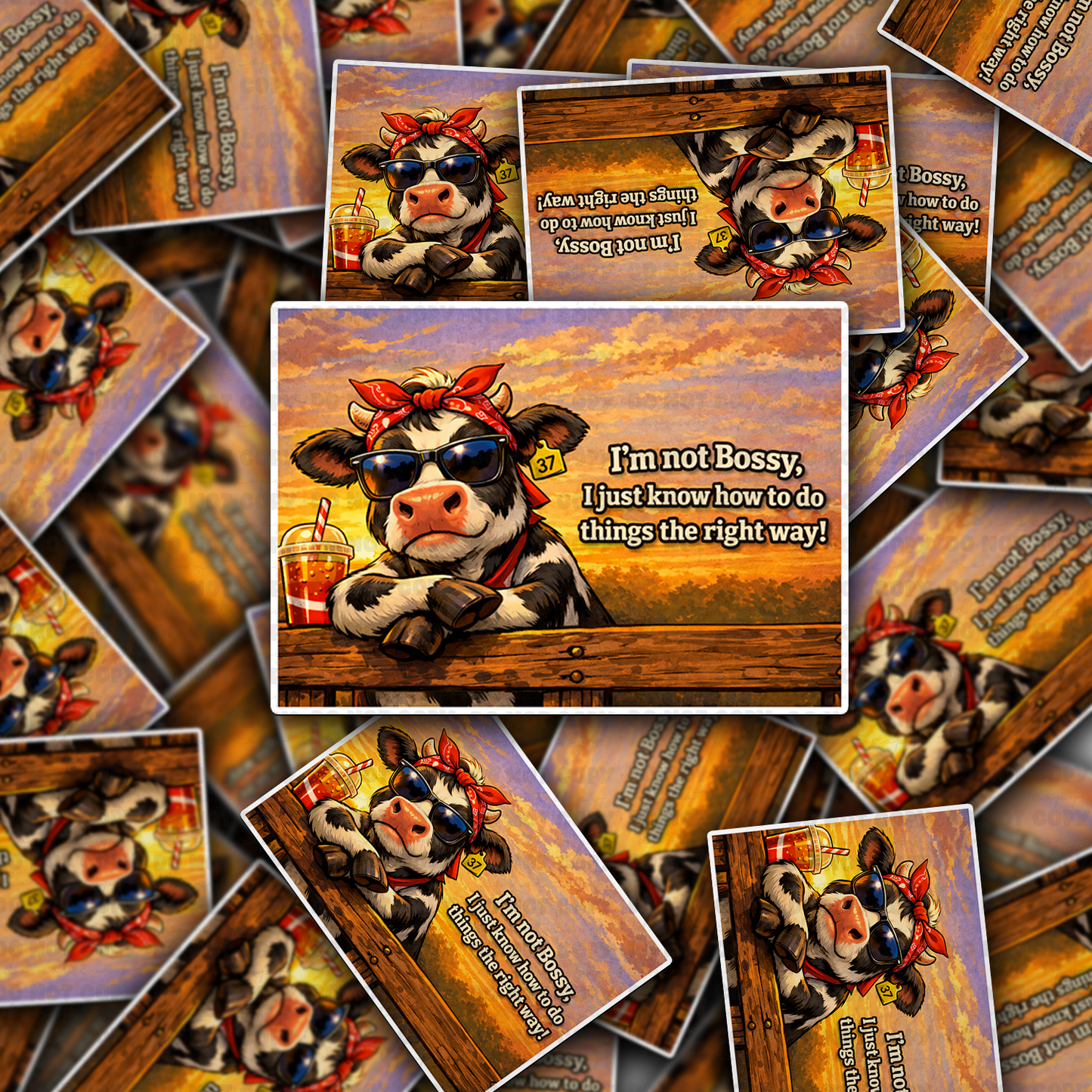 I'm not bossy sticker