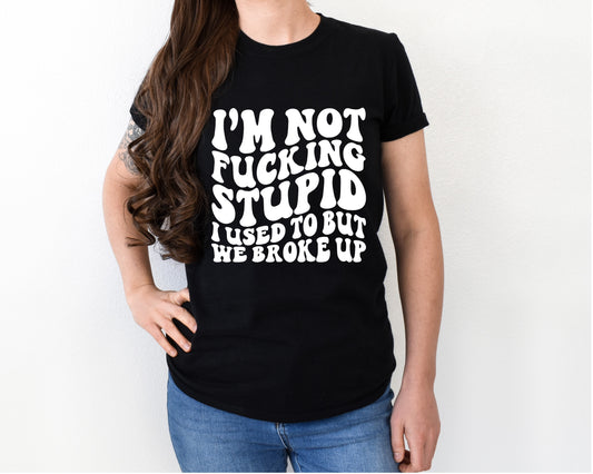 I'm not fucking stupid shirt